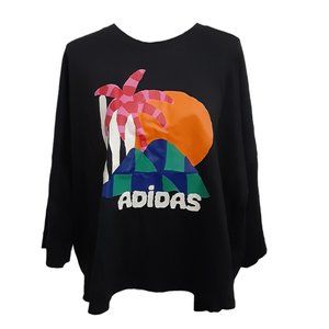 Adidas Cropped Tee Women Size 3X Loose Fit